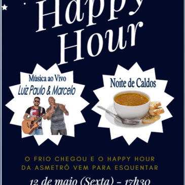 OBA! Happy Hour na Associação nesta sexta, 12/05