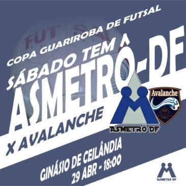 Copa Guariroba: Asmetrô x Avalanche neste sábado (29/04)