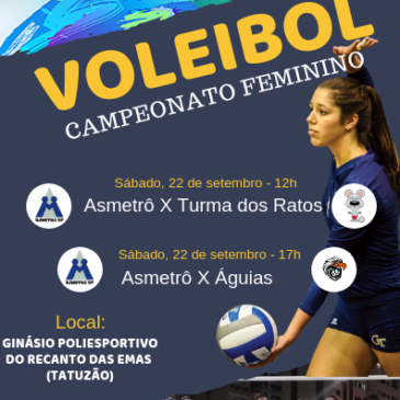 Asmetrô disputa campeonato de Vôlei Feminino