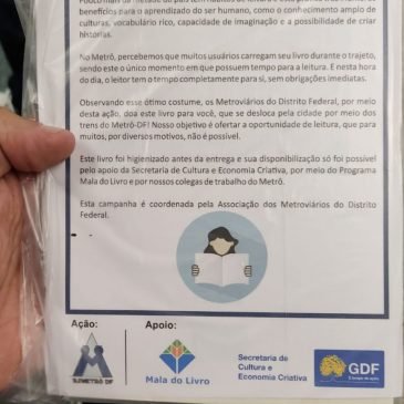 Metroviários realizaram doação de livros