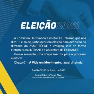 Eleições 2023 – Divulgação das Chapas