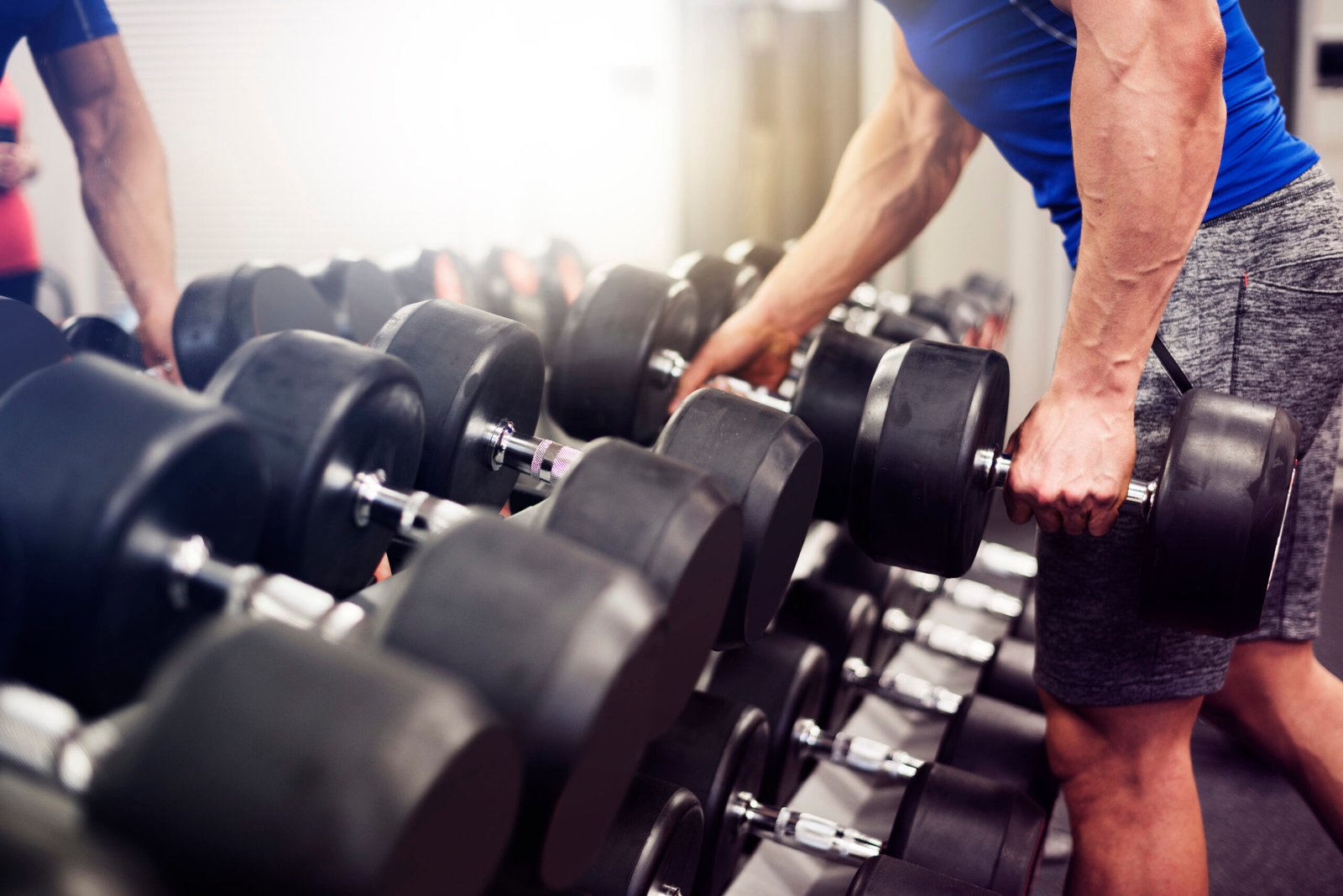 Man taking the heaviest weight